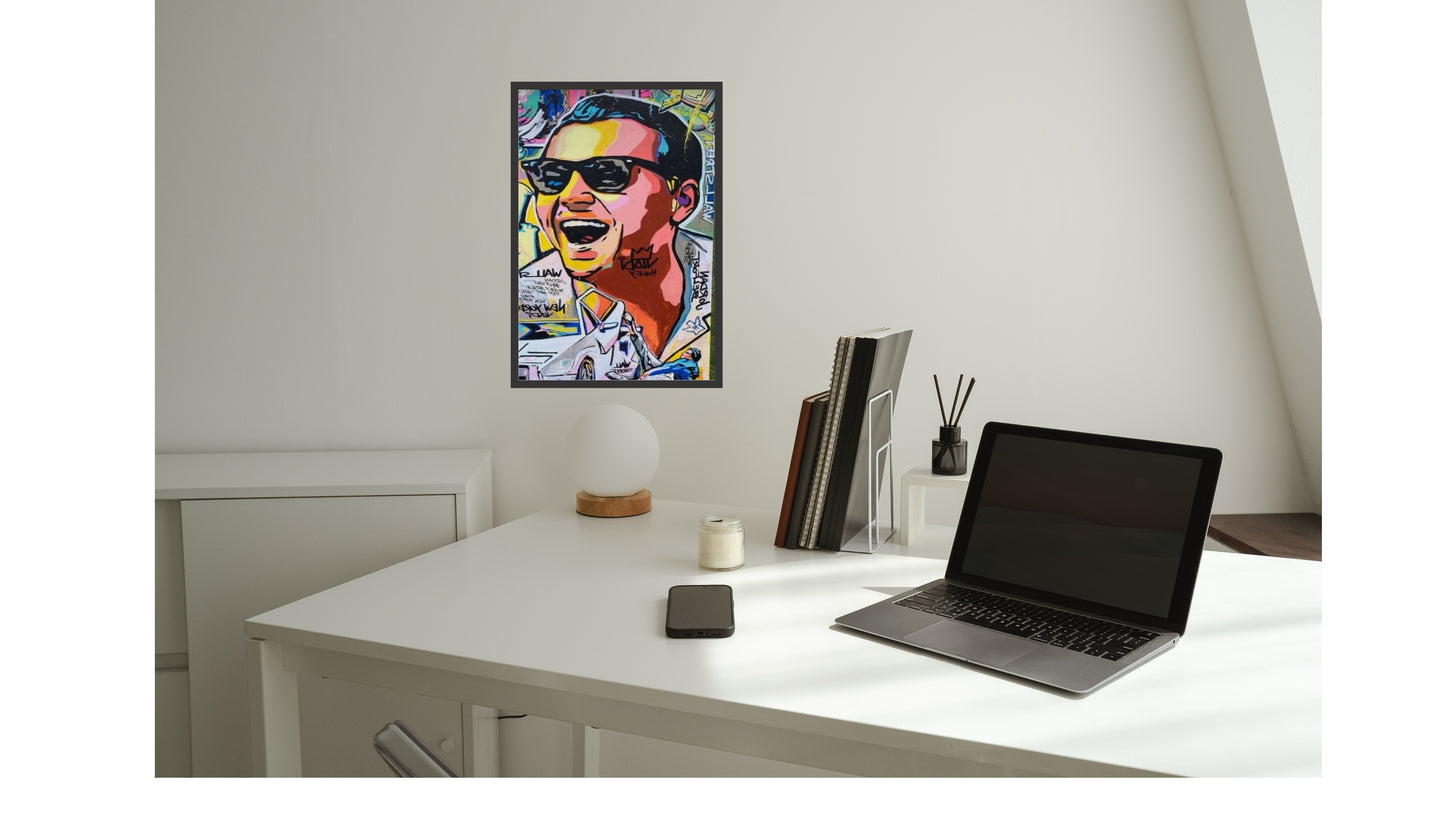 Wolf of wall street wall portrait