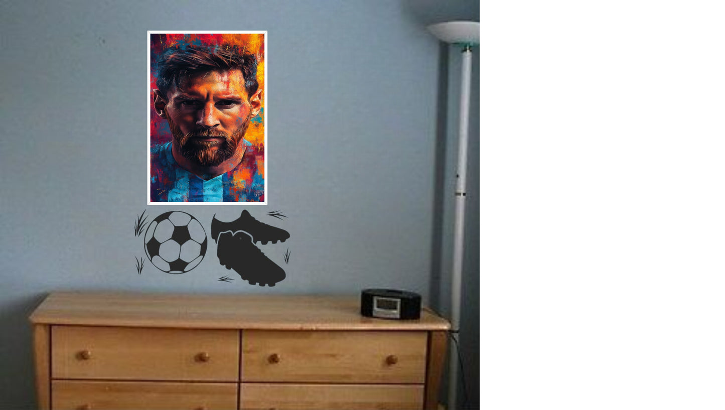 Leo Messi Wall Portrait