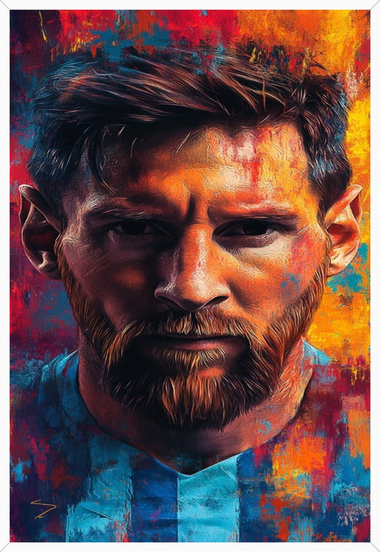 Leo Messi Wall Portrait