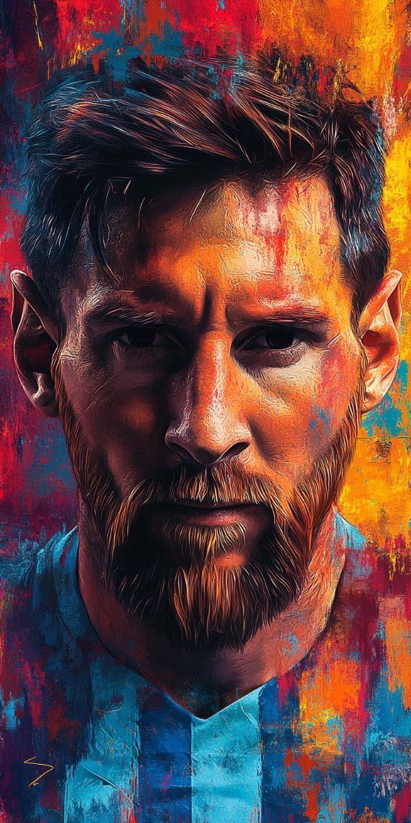 Leo Messi Wall Portrait
