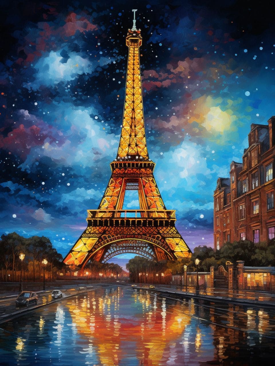 Eiffel Tower portrait