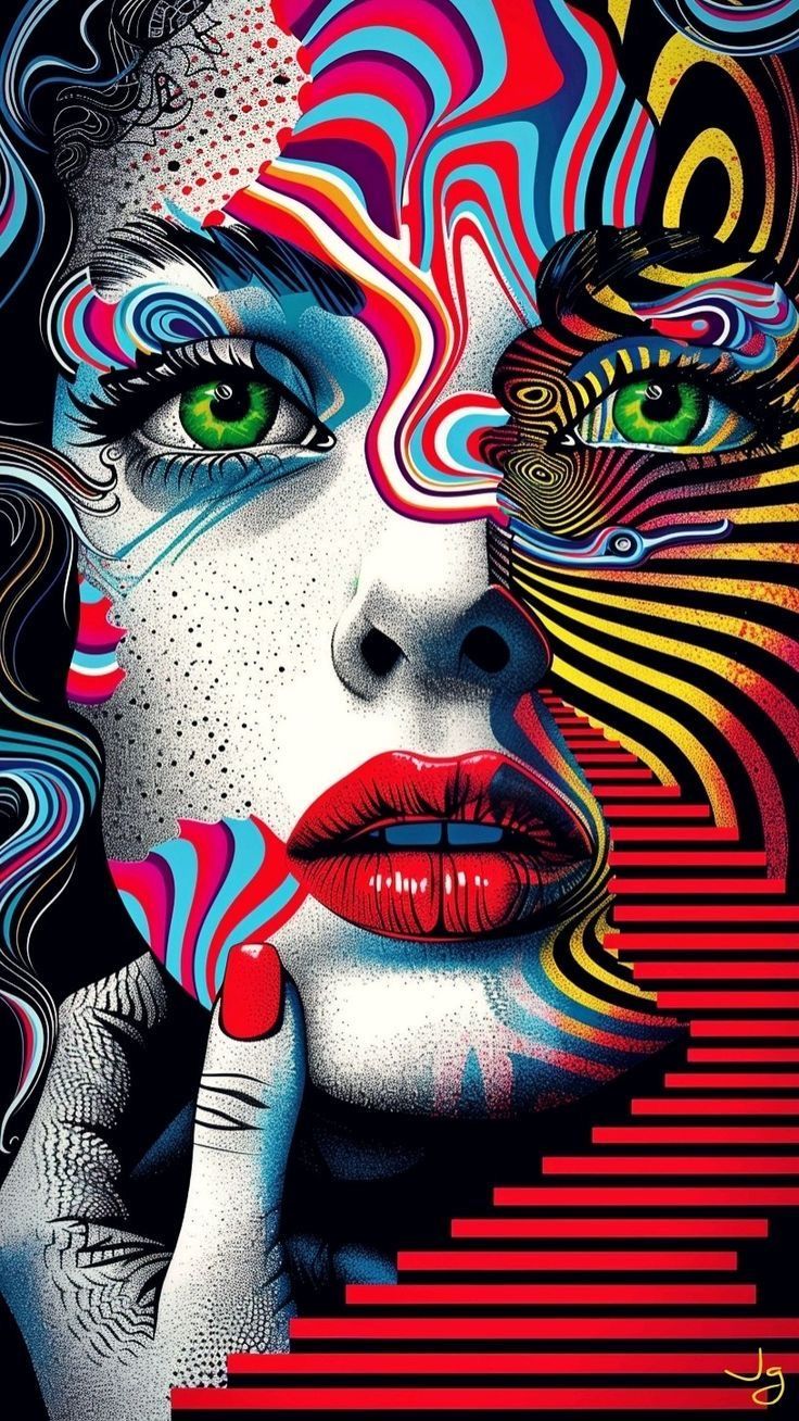 Hallucinating Wall Portrait