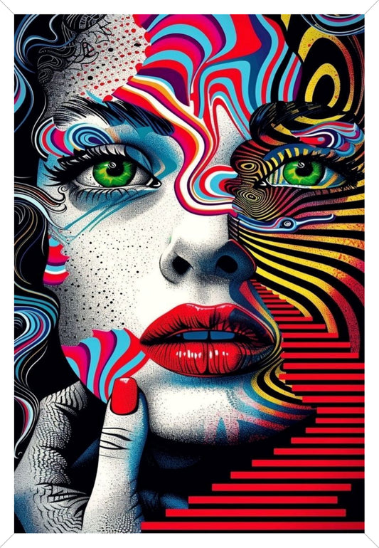 Hallucinating Wall Portrait