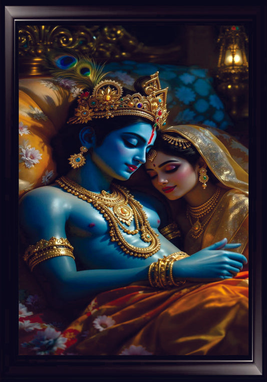 Lord Radha Krishna Wall Art