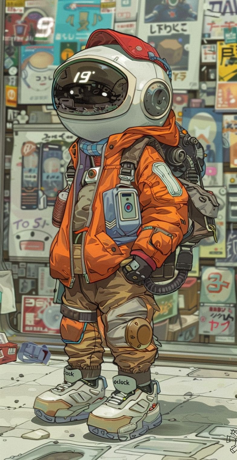 Robot Astronaut portrait